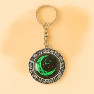 Glow-in-the-Dark Crescent Keyring