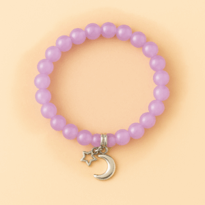 Lavender Moon & Star Bracelet