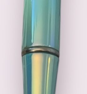 Teal heart pen