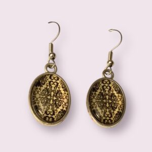 Vintage patterned earrings