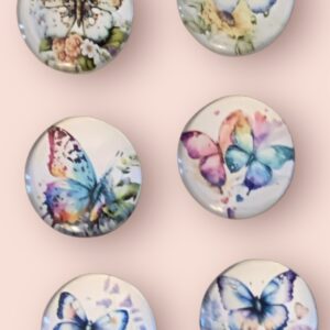 Water Colour Butterfly Magnets