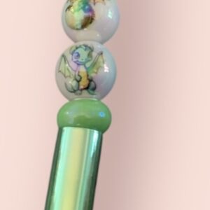 Green Dragon Beaded Pen