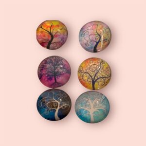 Tree Silhouette Magnet Set