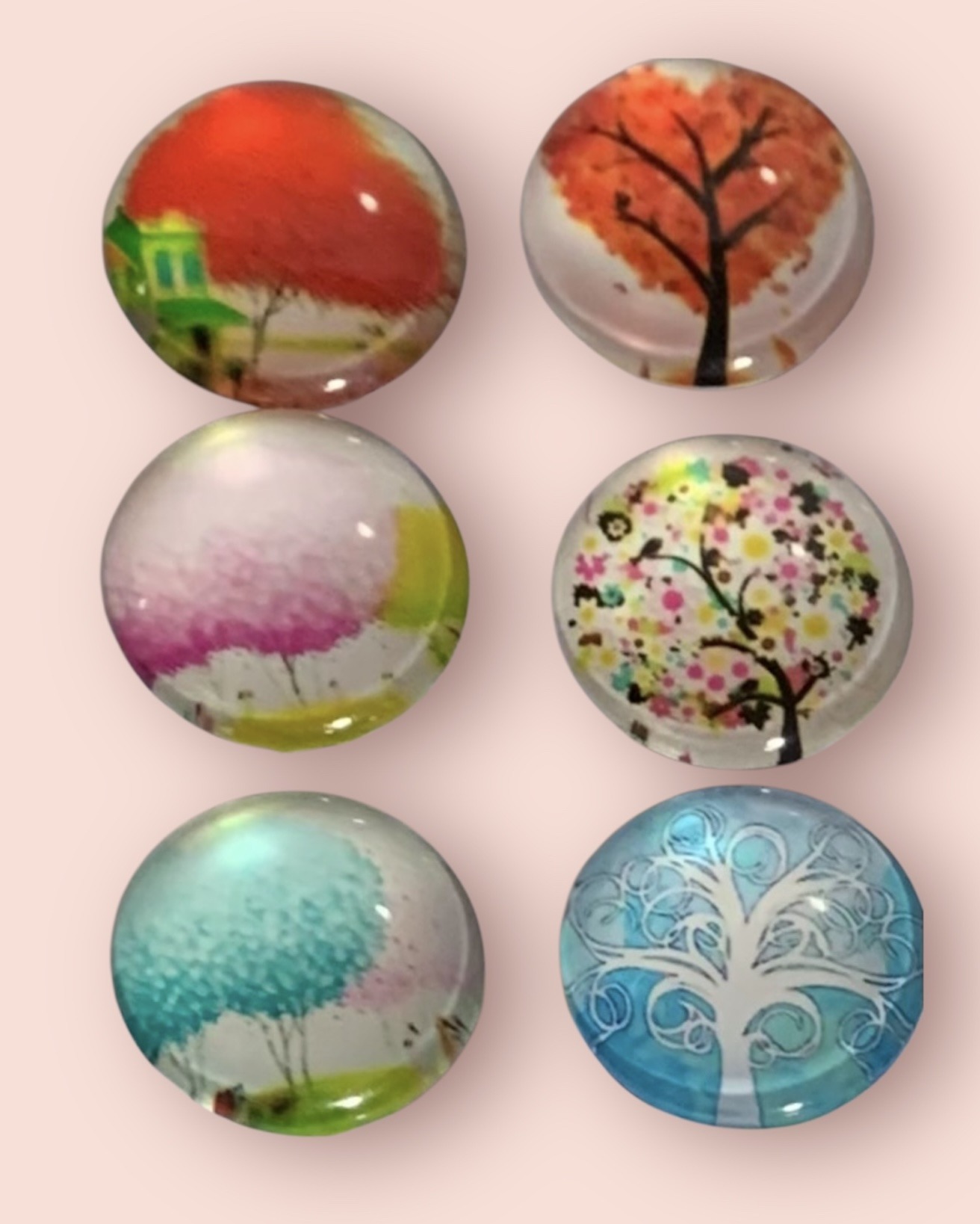 Seasonal Tree Magnet set