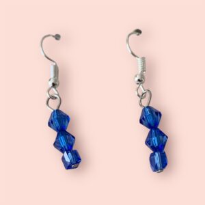 Blue Diamond Earrings