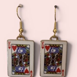 King of hearts earrings