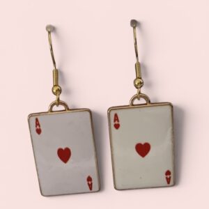 Ace of Hearts earrings