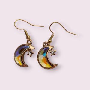 Glass Moon earrings