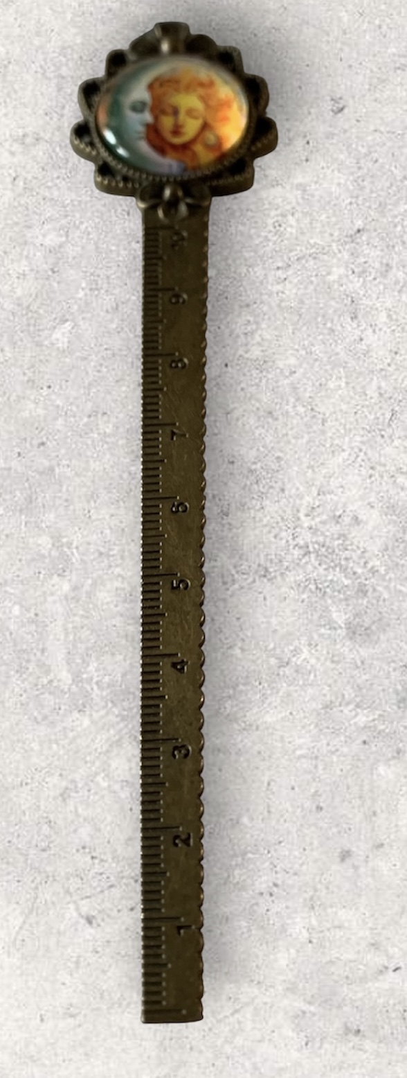 Moon and Sun Ruler Bookmark